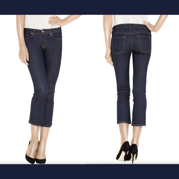 J.Brand Gigi mid-rise cropped flared jeans - sz 29 - Picture 1 of 5